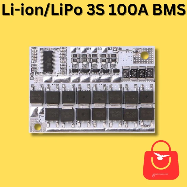 3S 100A BMS Balanced Li-ion and LiPo Battery Protection Board