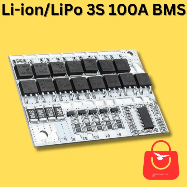 3S 100A BMS Balanced Li-ion and LiPo Battery Protection Board