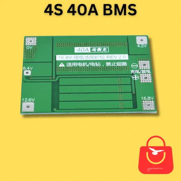 4S 40A BMS Balanced Li-ion Battery Protection Board