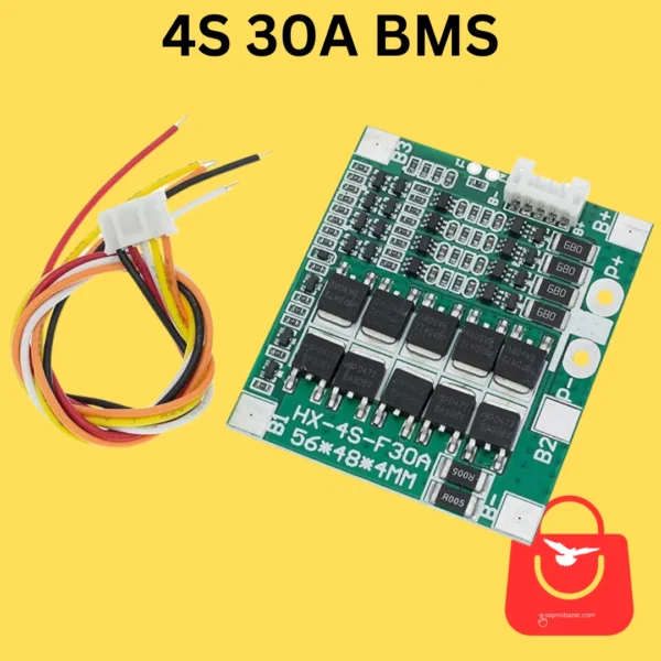 4S 30A BMS Balanced 18650 Li-ion Battery Protection Board