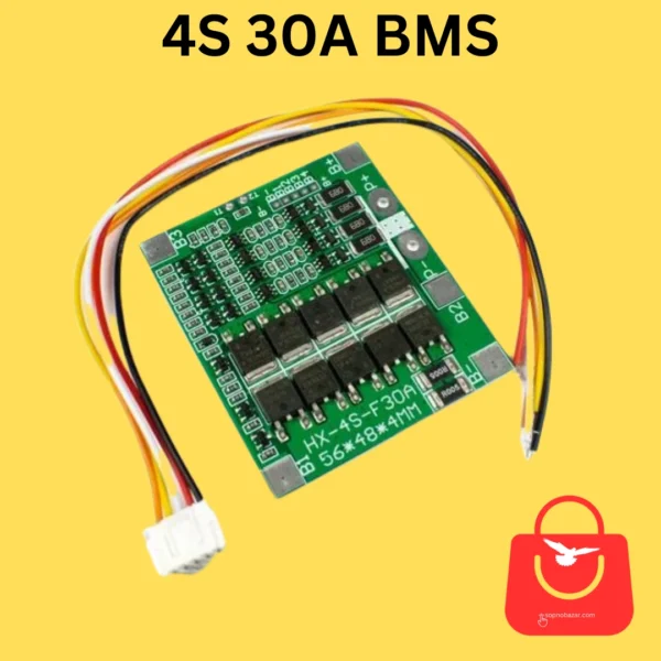 4S 30A BMS Balanced 18650 Li-ion Battery Protection Board