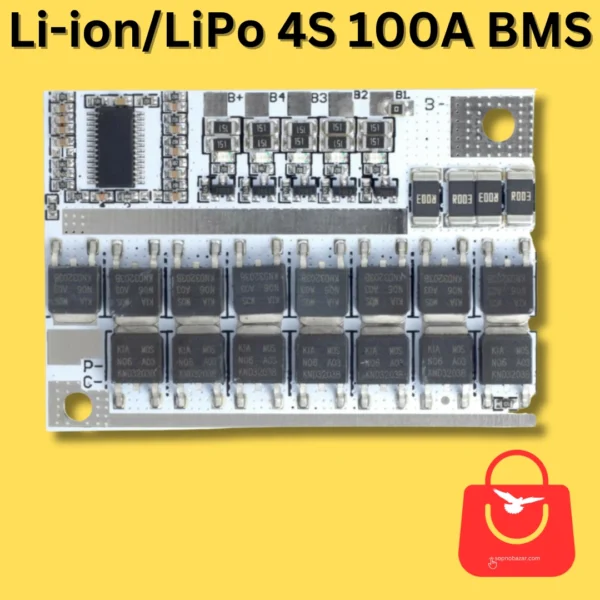 4S 100A BMS Balanced Li-ion and LiPo Battery Protection Board