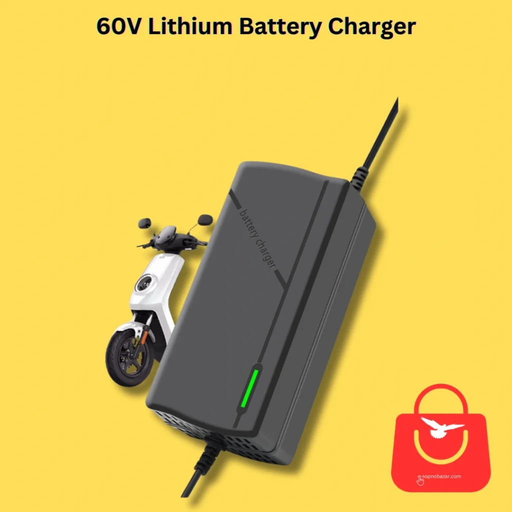 67.2V 3A/5A Lithium-ion Battery Charger for 16S 60V Battery Pack – Smart Fast Charger for E-Bike, Scooter, Electric Bicycle, DIY Projects – Overcharge & Heat Protection